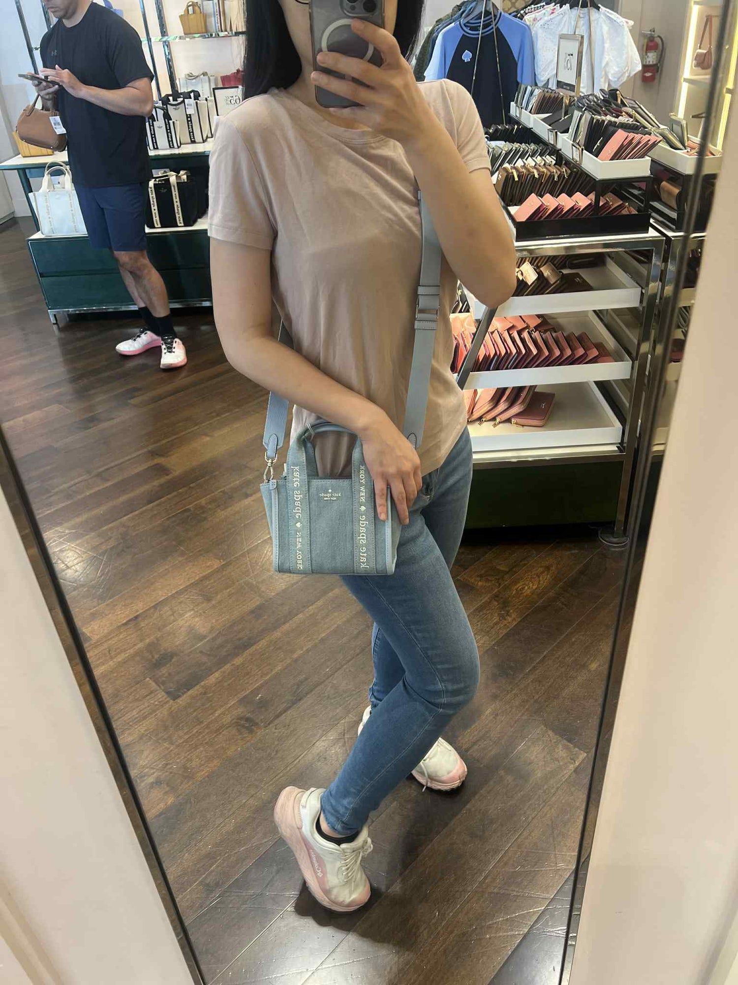 KS outlet Kip 迷你帆布托特 17 丹寧