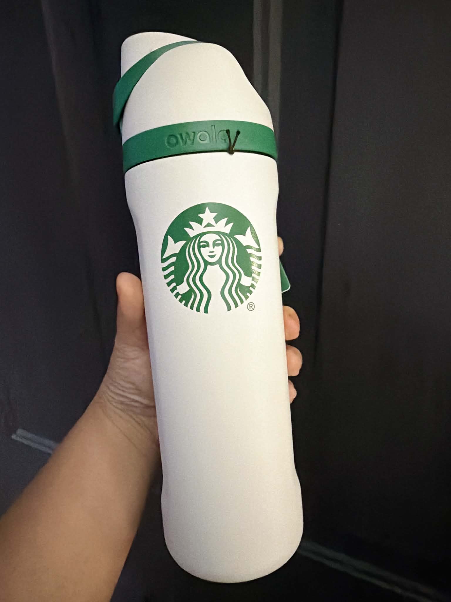 Owala 710ml | 吸管不銹鋼冷水壺 - 星巴克聯名白
