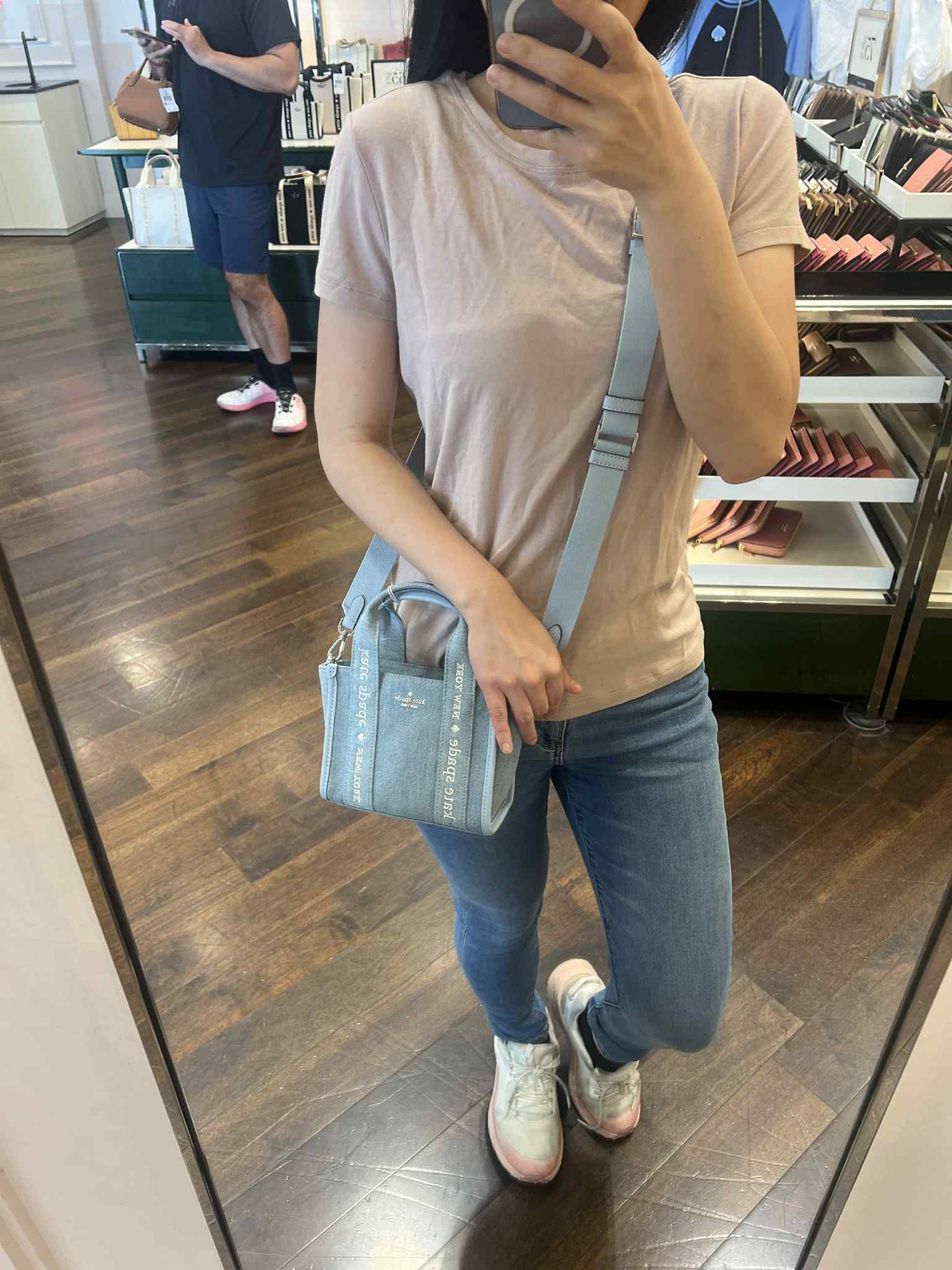 KS outlet Kip 迷你帆布托特 17 丹寧