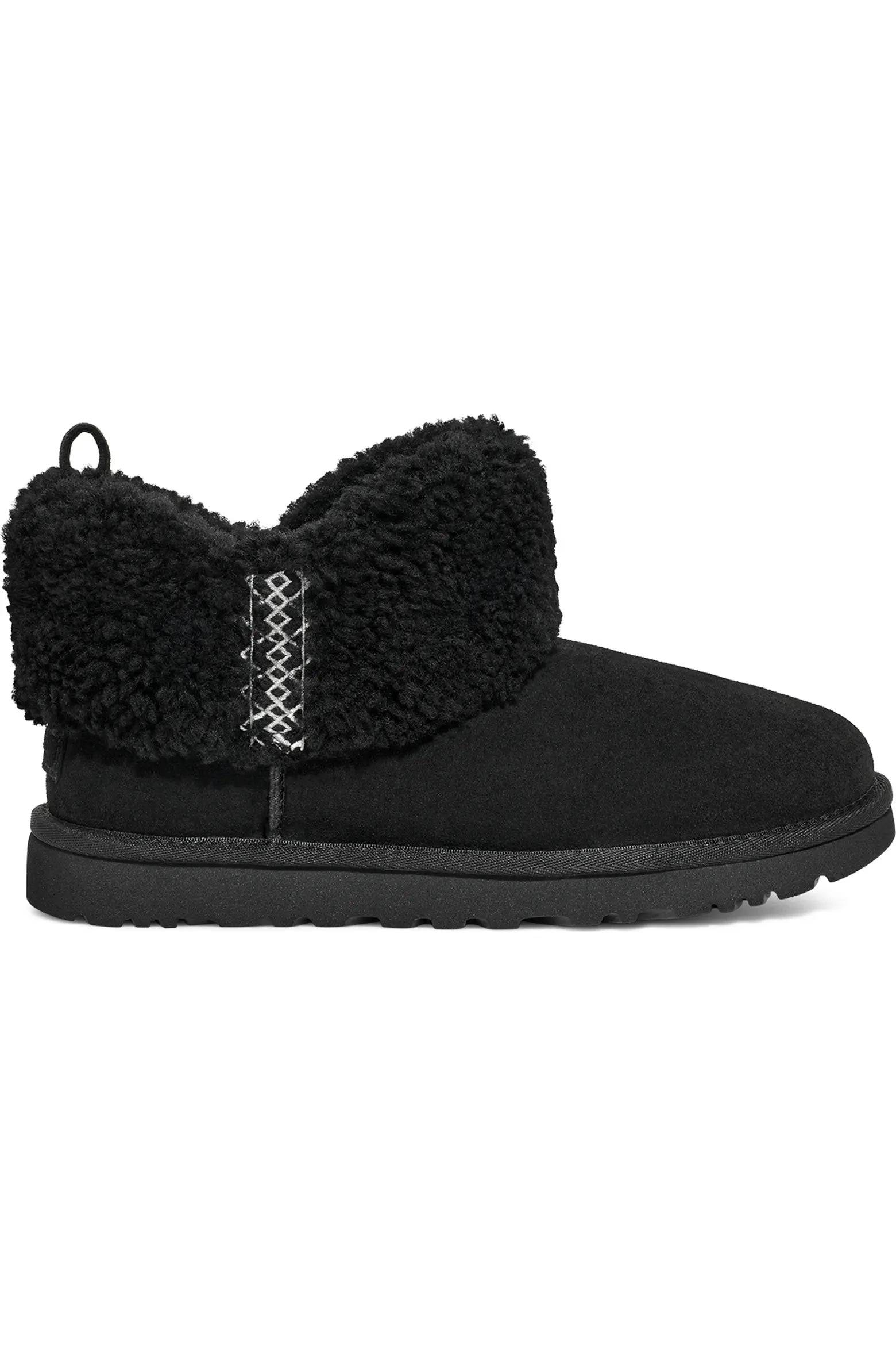 ND UGG 女生 Ultra Mini 編織毛毛短靴