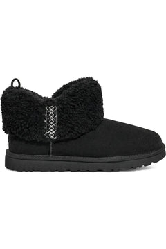 ND UGG 女生 Ultra Mini 編織毛毛短靴