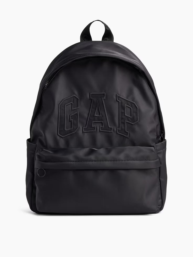Gap Logo尼龍後背包 - 全黑