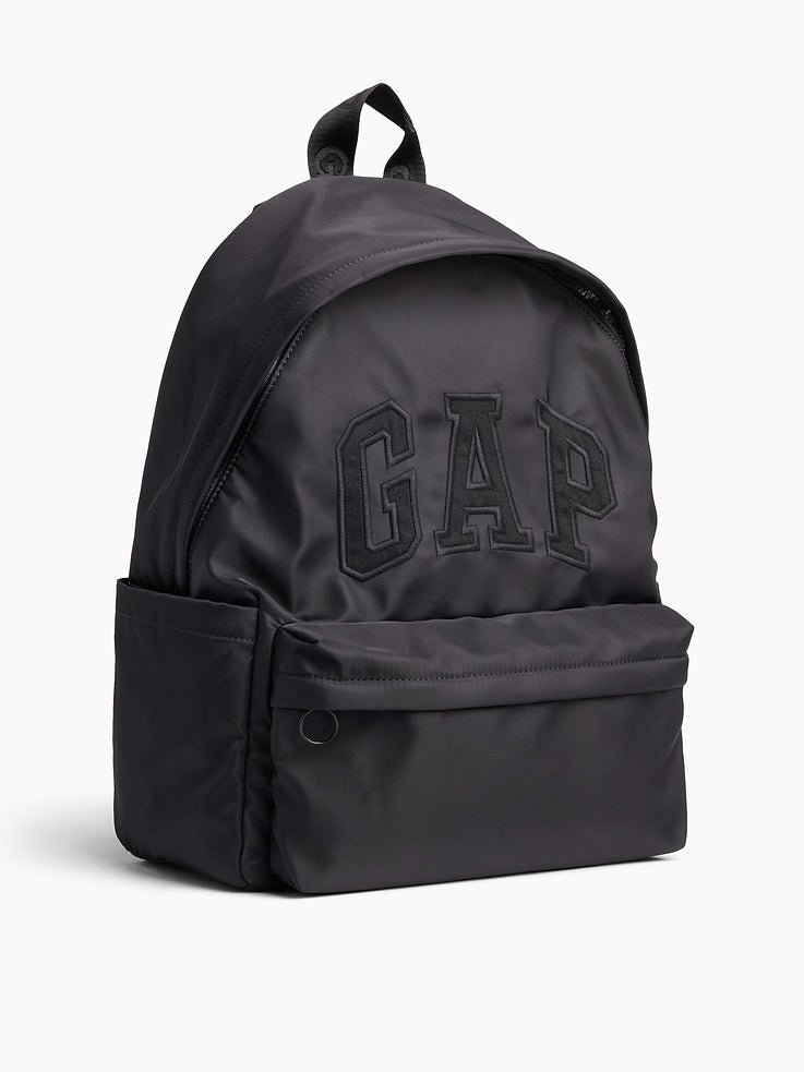 Gap Logo尼龍後背包 - 全黑