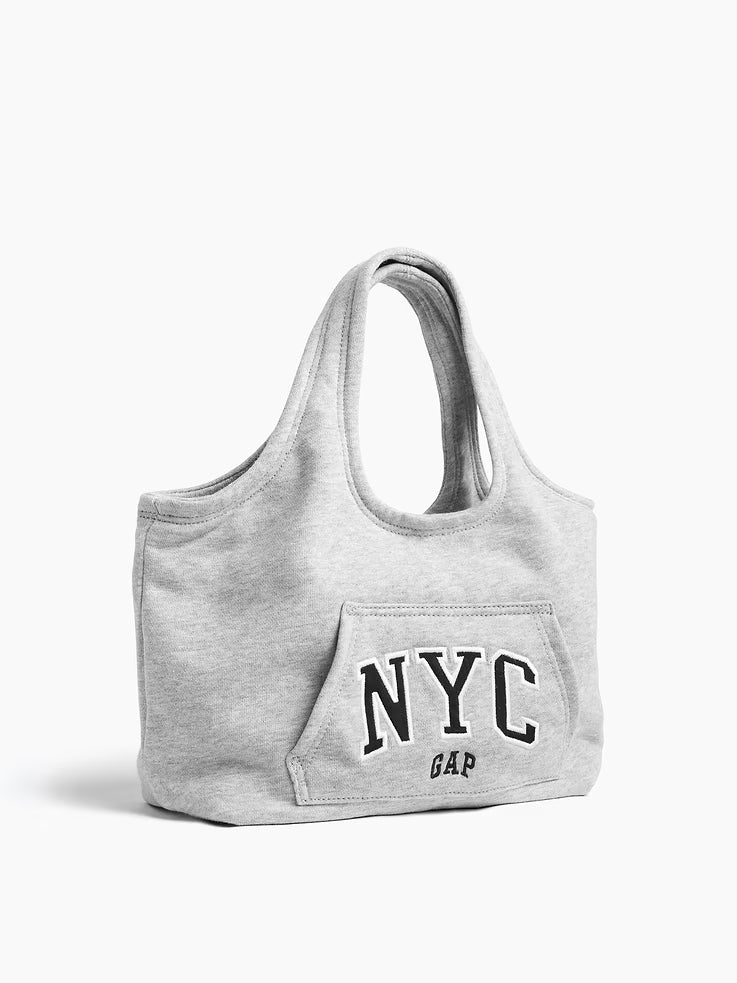 Gap 帽T托特包 小款 - 淺灰NYC