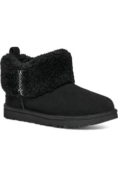 ND UGG 女生 Ultra Mini 編織毛毛短靴