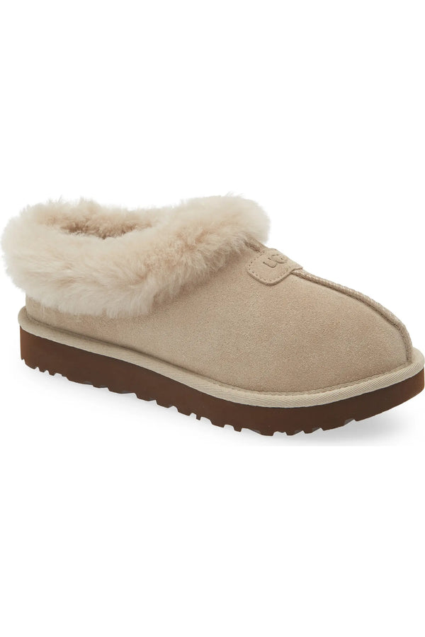 UGG 女生 Tazzette 絨絨毛領厚底穆勒鞋