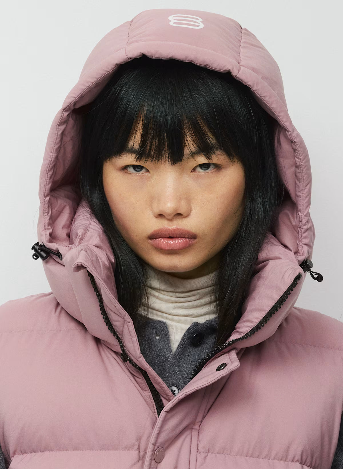 Aritzia 女生 Superpuff 五格真羽絨背心 800 - 乾燥玫瑰 - Claremont