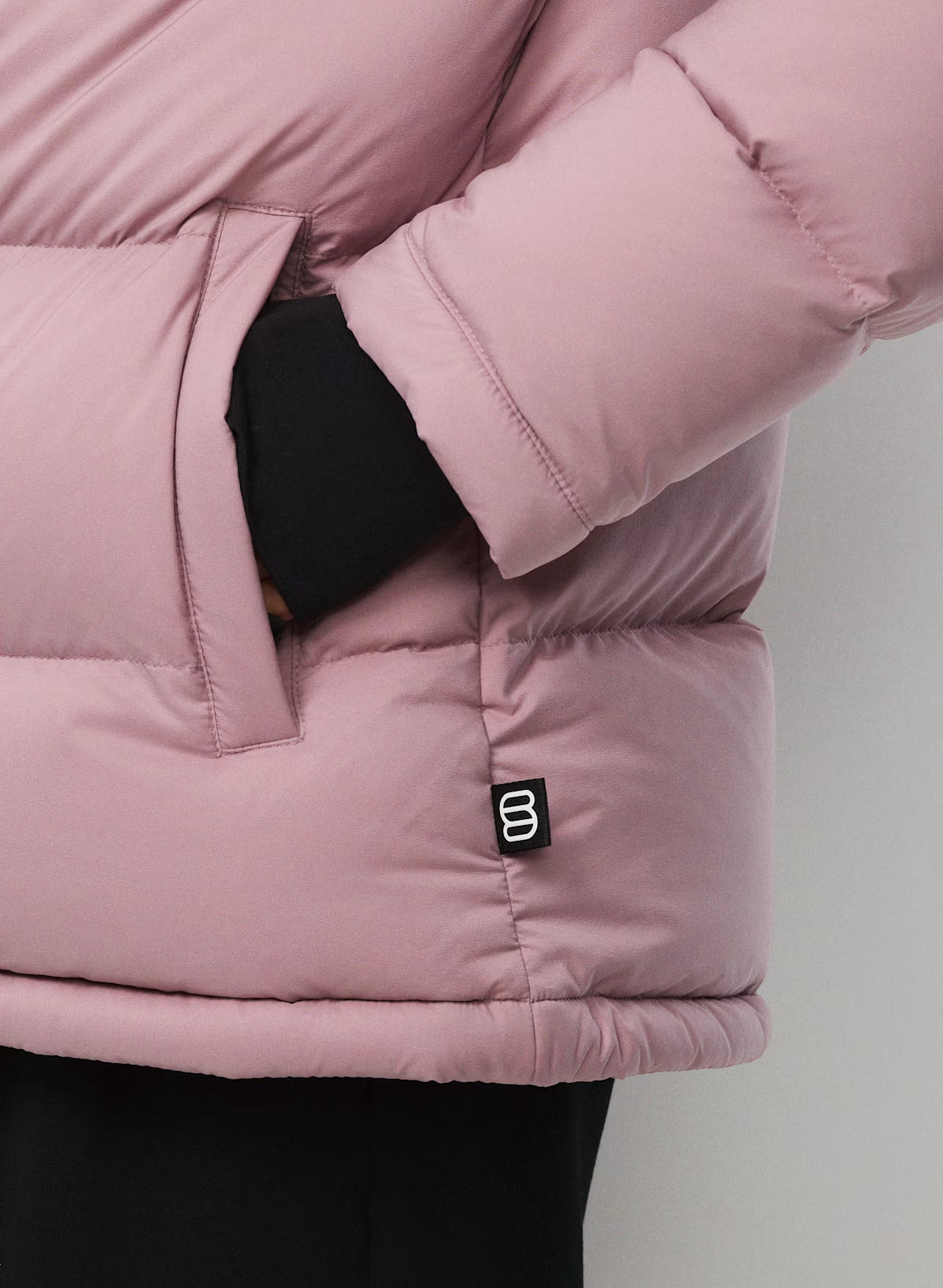 Aritzia 女生 Superpuff 五格真羽絨外套 800 - 乾燥玫瑰 - Claremont