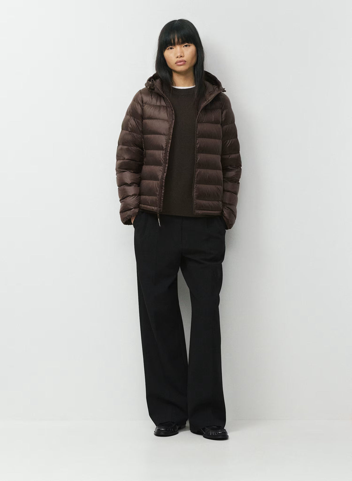 Aritzia 女生 Superpuff 好收納真羽絨外套 800 - 巧克力色
