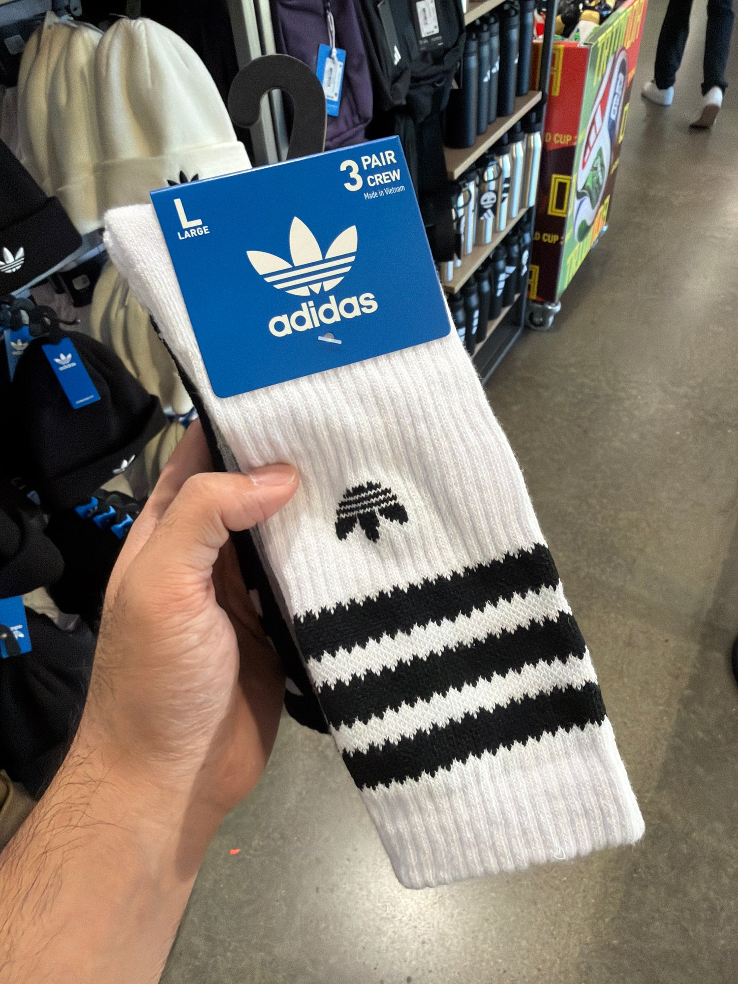 Adidas 三葉草中筒襪 三雙組 - IR1075