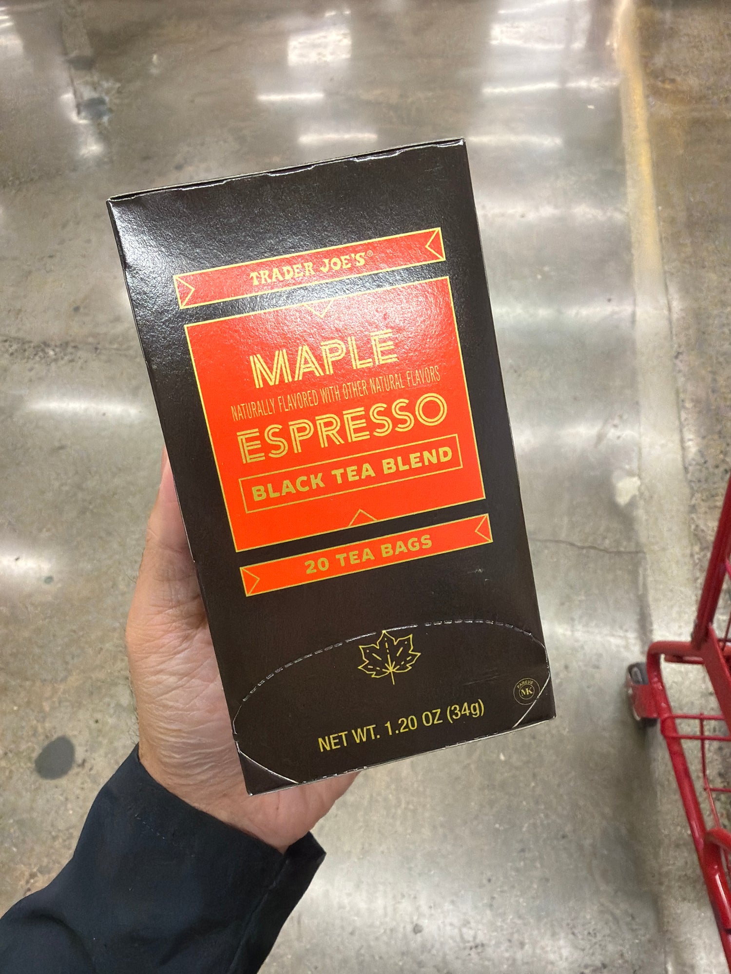 TJ 楓糖咖啡紅茶茶包 20包