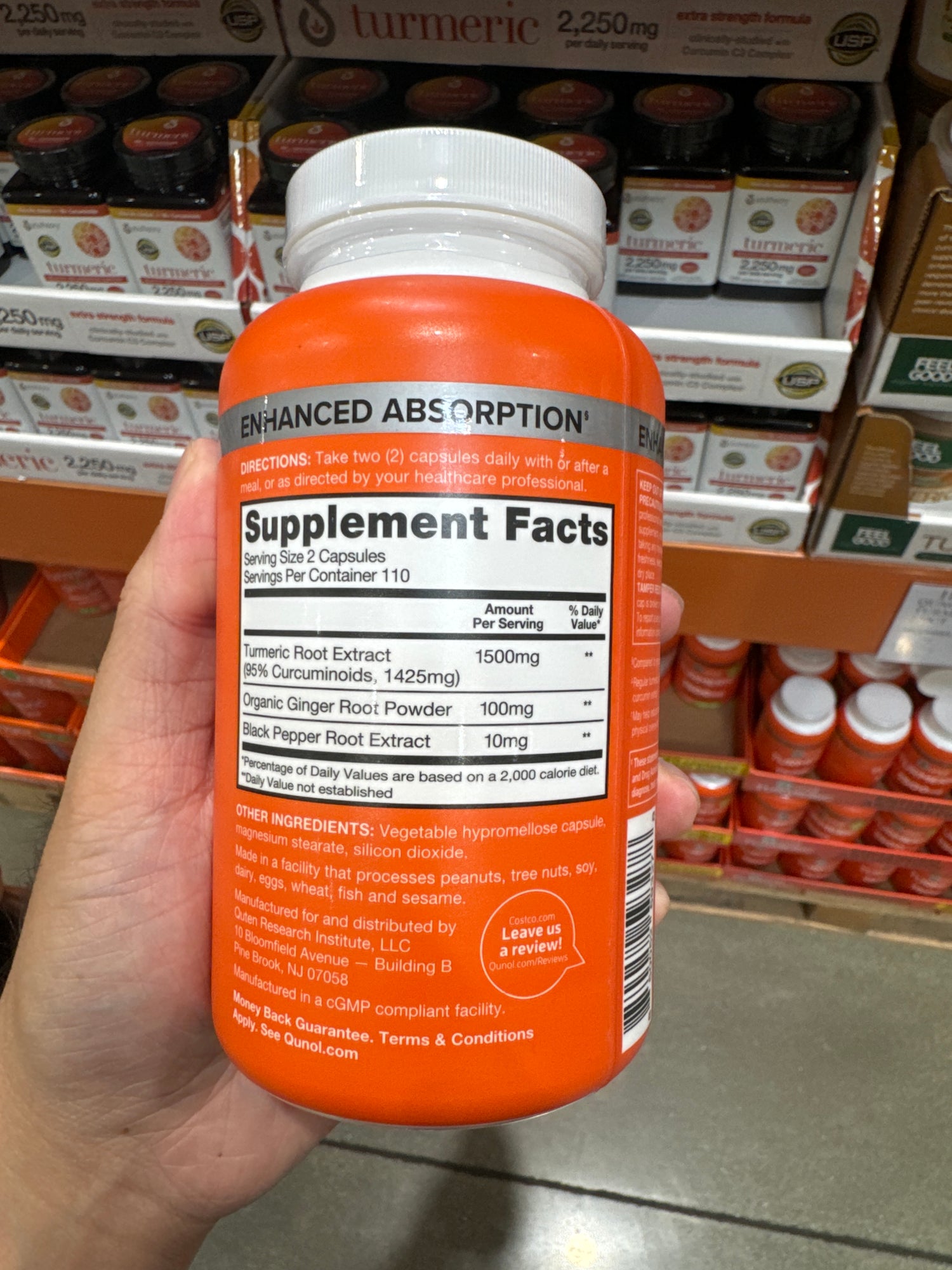 Costco Qunol 薑黃膠囊 1500mg - 220顆