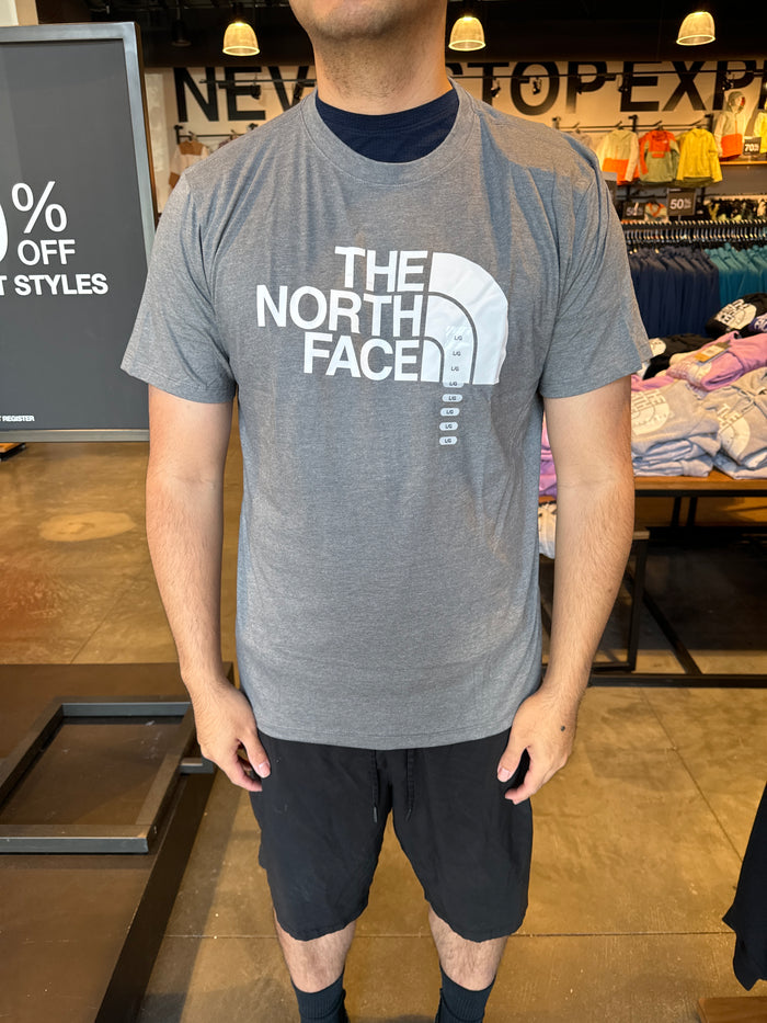 北臉 男生 大logo短T 灰色 XS