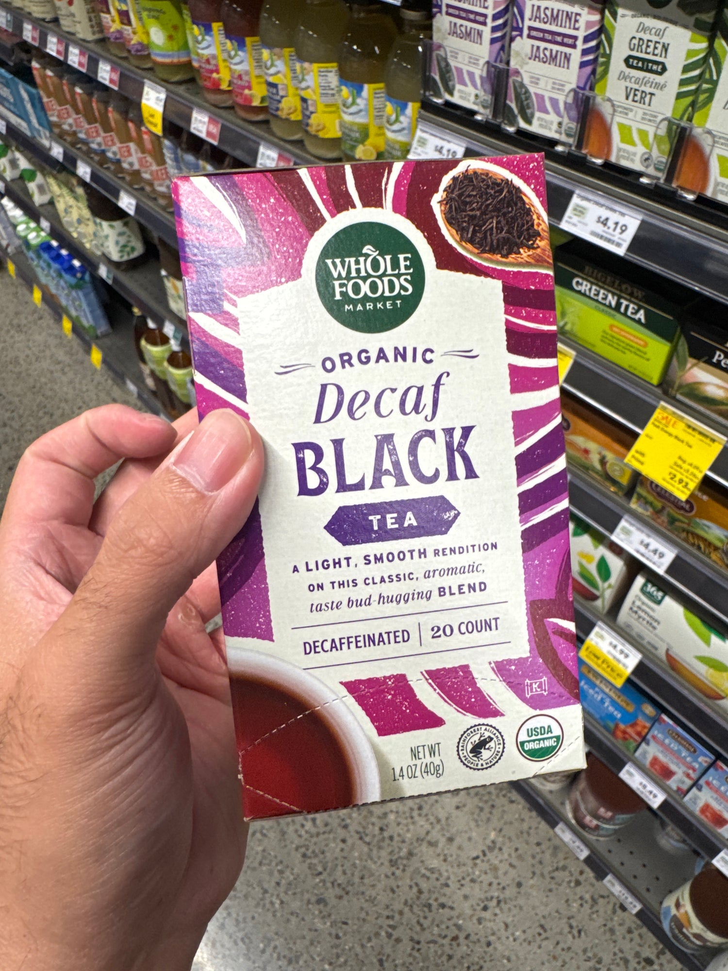 Wholefood 無咖啡因有機紅茶 20包