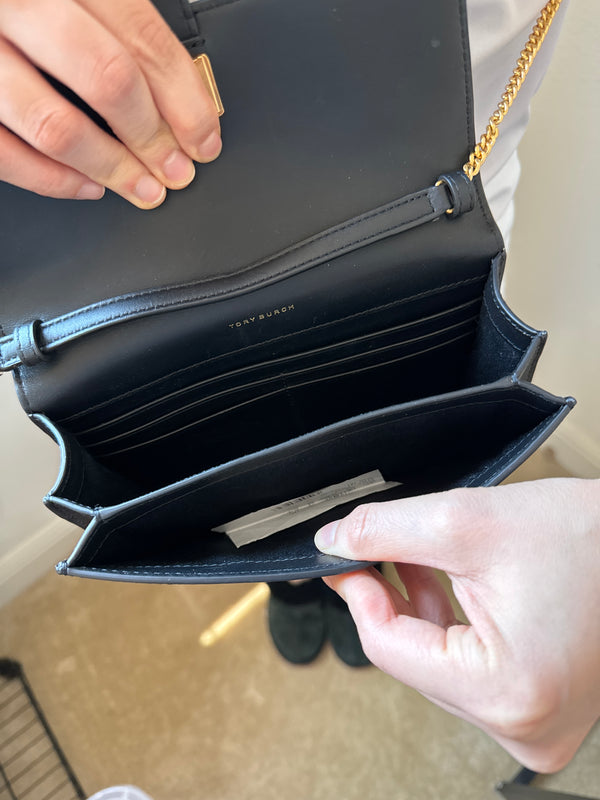 TB 專櫃 T monogram WOC 老花黑