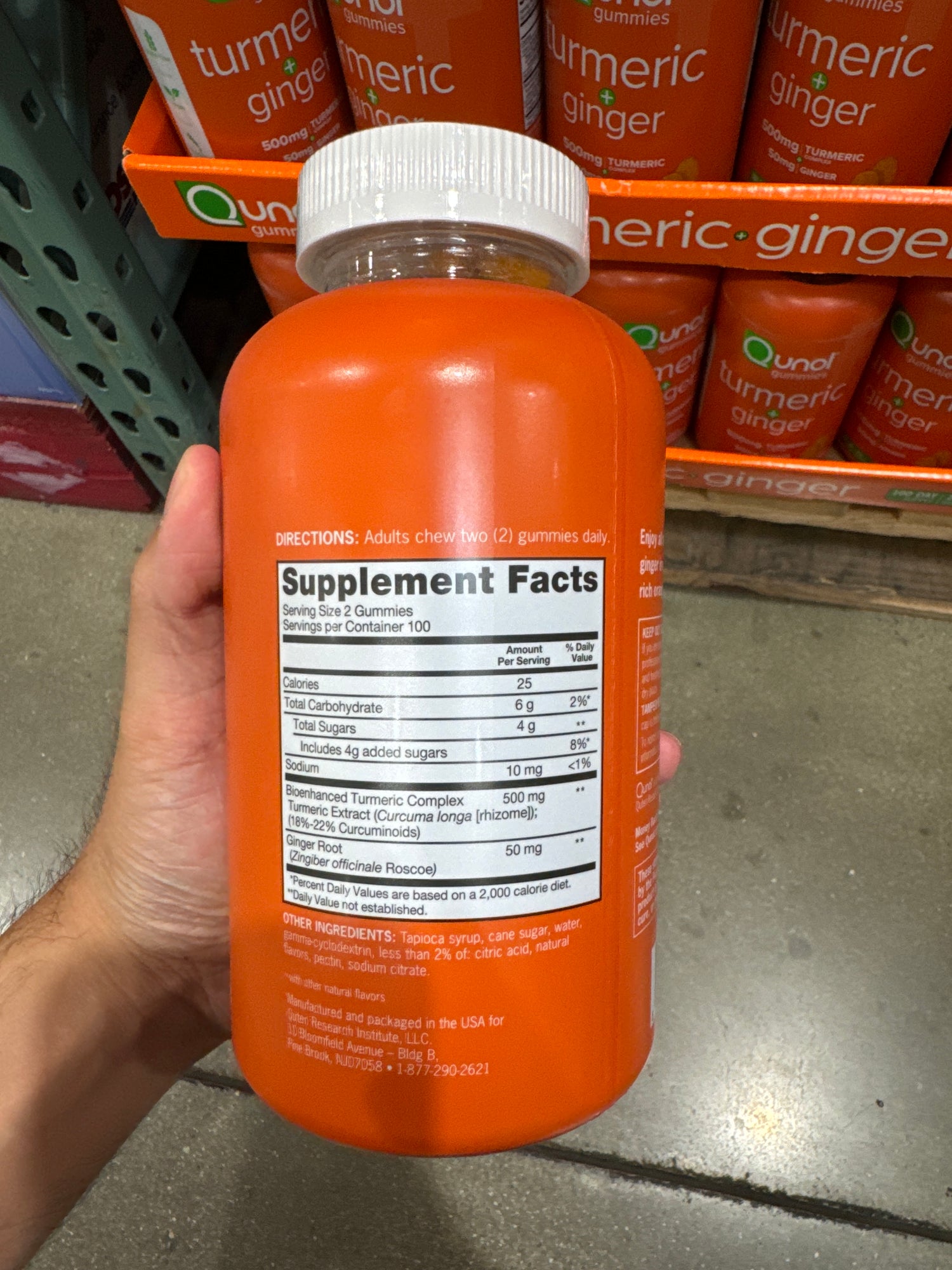 Costco Qunol 薑黃與薑軟糖 500mg - 200顆