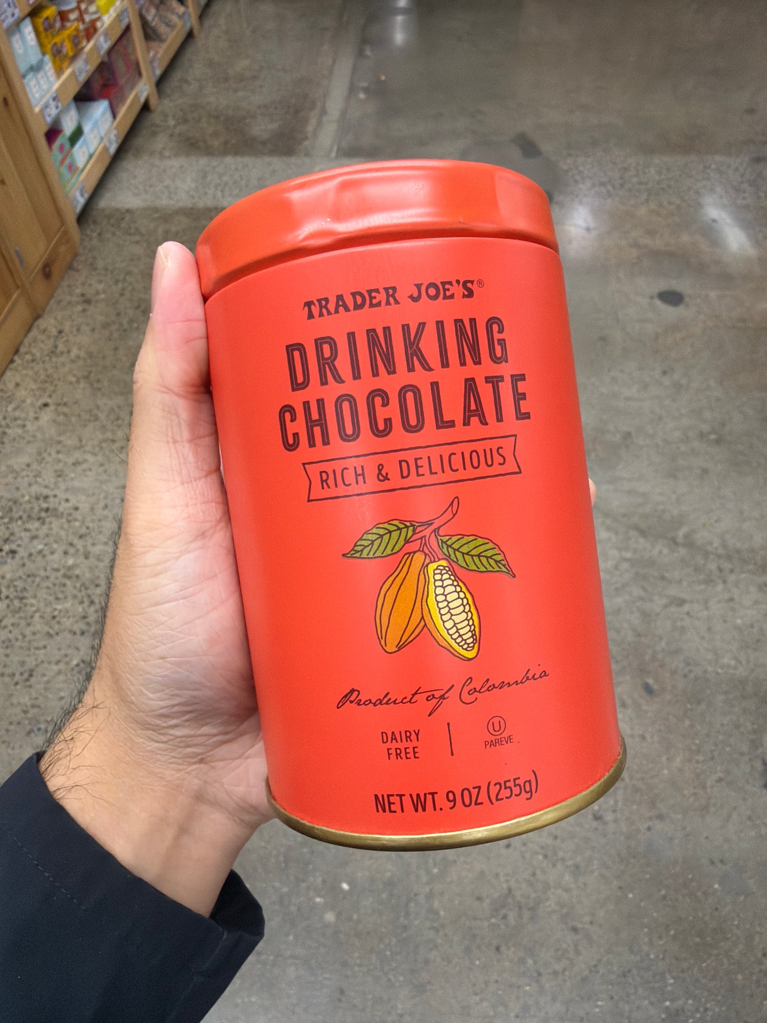 TJ 熱巧克力 橘色罐 255g