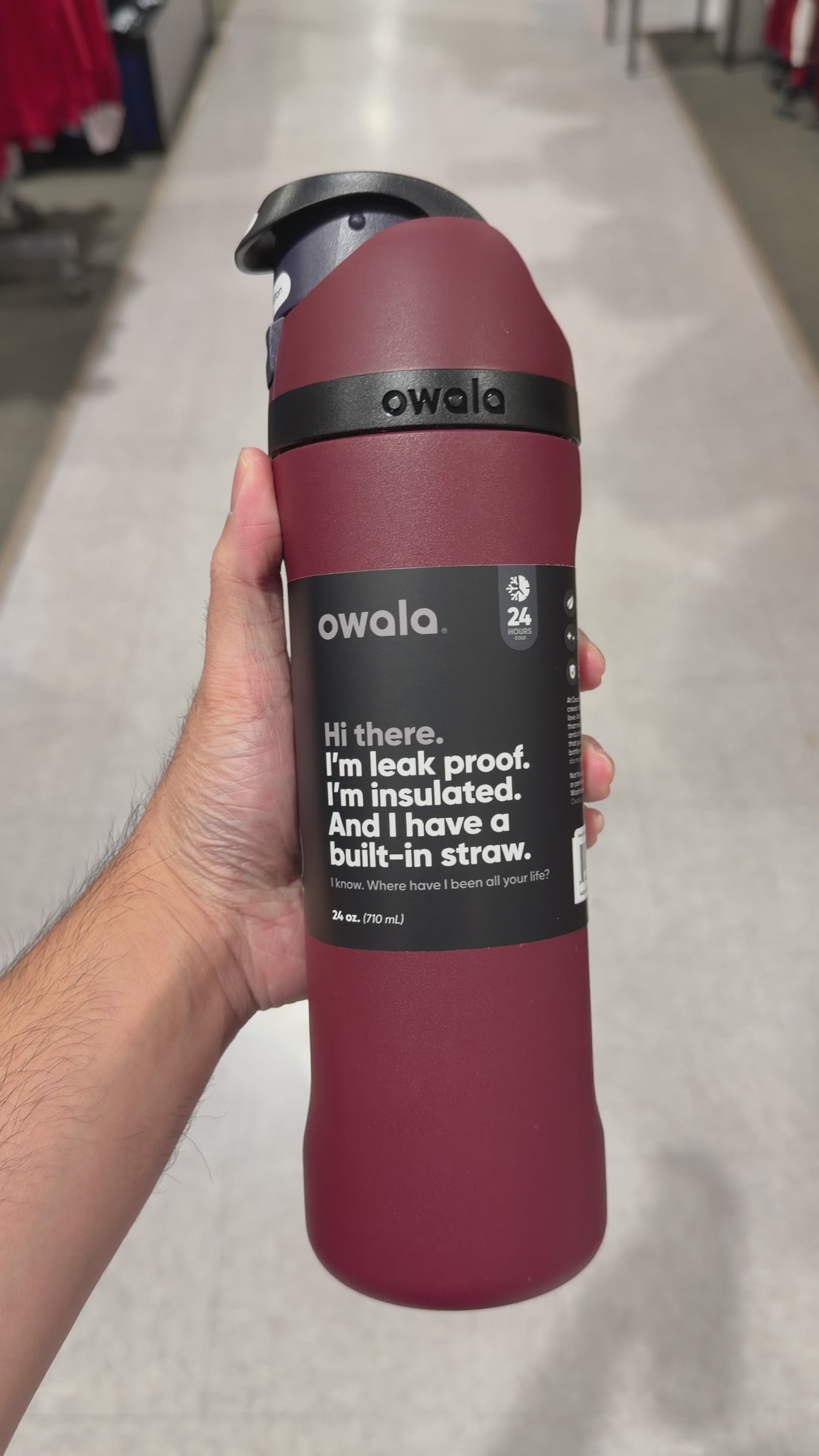 Owala 輕鬆喝 櫻桃 - Burgundy Bay