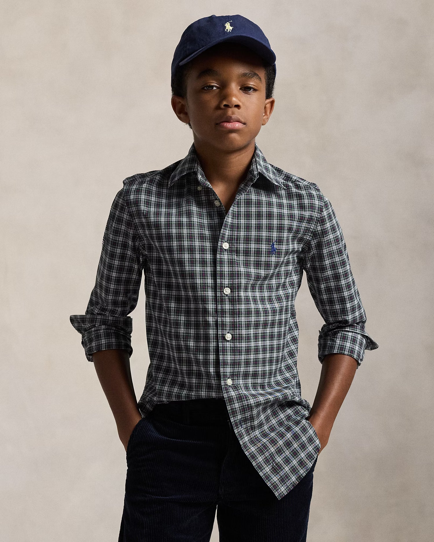 RL男大童 棉質襯衫