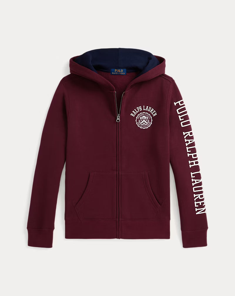 RL男大童 刷毛帽T外套