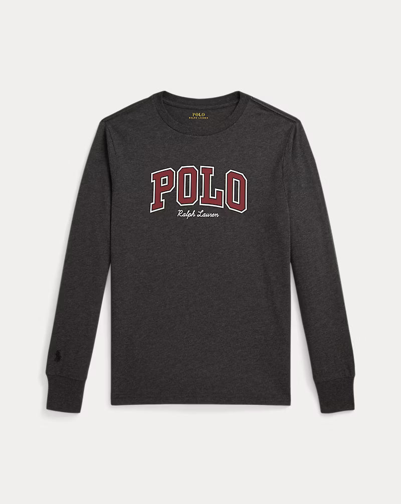 RL男大童 字樣棉質長T