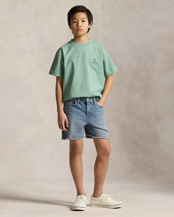 RL 男大童 小馬logo短T