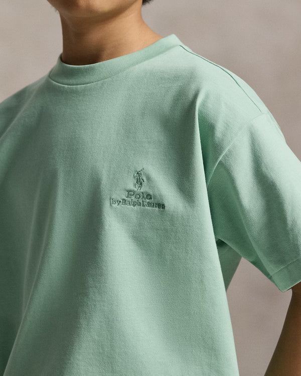RL 男大童 小馬logo短T