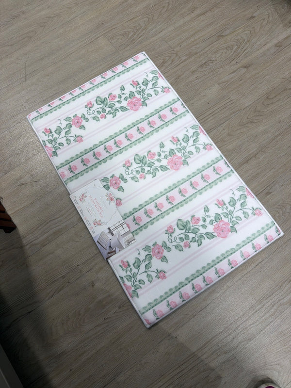 居家 地墊復古花